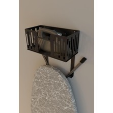 PremiumPort Siyah Duvara Monte Ütü ve Ütü Masası Tutucu, Organizer MT111