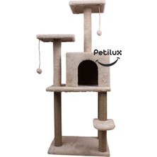 Feyza Design Yüksek Konforlu Çok Katlı Kedi Tırmalama Evi, Eğlence ve Dinlenme Alanı