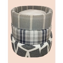 Feyza Design Renkli Sünger Simit Yatak, Konforlu ve Şık Evcil Hayvan Uyku Alanı