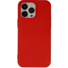 Huly  iPhone 14 Pro Max Kılıf Nano Içi Kadife Silikon - Kırmızı Hub