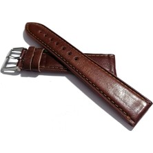 Fado&her Saate Uyumlu Hakiki  Deri Saat  Kordonu Koyu  Kahve   18 mm (402  )