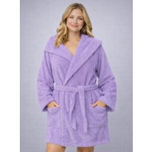 Emillie Kapşonlu Bukle Bornoz -%100 Pamuk