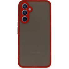 Huly  Samsung Galaxy A54 5g Kılıf Montreal Silikon Kapak - Kırmızı Hub