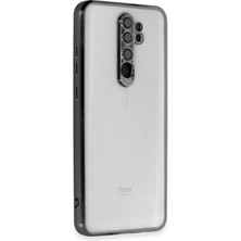 Huly  Xiaomi Redmi Note 8 Pro Kılıf  Lensli Silikon - Siyah Hub
