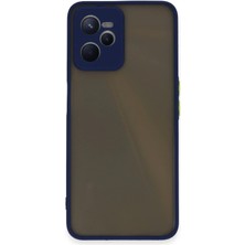 Huly  Realme C35 Kılıf Montreal Silikon Kapak - Lacivert Hub