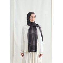 Camellia Scarfs Ekose Kraş Şal - Antrasit