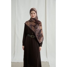 Camellia Scarfs Nars Kraş Şal - Kahve