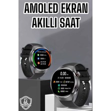 Woogitech Tekno Akıllı Saat Bluetooth Bağlantılı Amoled Ekran Uyku ve Sağlık Takibi Uygun