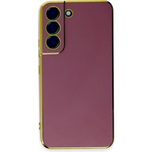 Huly  Samsung Galaxy S22 Plus Kılıf Volet Silikon - Kırmızı Hub