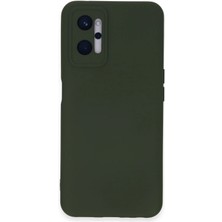 Huly  Realme 9i 4g Kılıf Nano Içi Kadife Silikon - Koyu Yeşil Hub