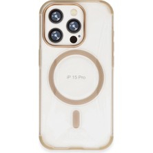 Huly  iPhone 15 Pro Hilton Magsafe Kapak - Gold Hub