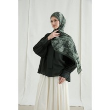 Camellia Scarfs Monaco Kraş Şal - Yeşil