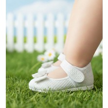 Kantex Çocuk Babet Cırtcırtlı Fiyonklu Kaydrımaz Hafif Taban Anaokulu Kreş Günlük Babet