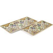 Mikasa Moor The Florentine 2li Sunum Tabağı 25X13CM 31X16CM P362.116726