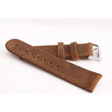 Fado&  Fosil  Uyumlu  Greyzı Deri   Saat Kordonu   22   mm   (  390  )