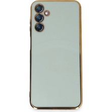 Huly  Samsung Galaxy M14 5g Kılıf Volet Silikon - Açık Yeşil Hub