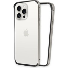 Huly  iPhone 15 Pro Land Bumper Koruma Kapak - Titan Gri Hub