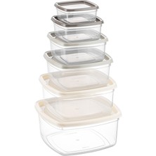 Soft Chef 6'lı Kare Saklama Kabı