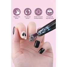 Mdstech Şarjlı Kablosuz Elektrikli Tırnak Törpüsü | Profesyonel Manikür Pedikür Cihazı