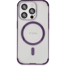Huly  iPhone 15 Pro Hilton Magsafe Kapak - Derin Mor Hub