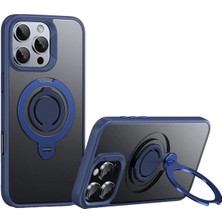 Huly  iPhone 16 Pro Avatar 360 Dönen Magsafe Kapak - Lacivert Hub