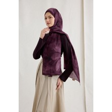Camellia Scarfs Nars Kraş Şal - Mürdüm