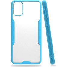 Huly  Samsung Galaxy M31 Kılıf Platin Silikon - Mavi Hub