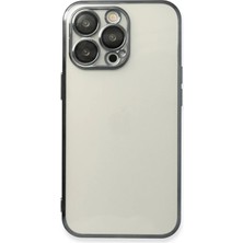 Huly  iPhone 14 Pro Max Kılıf  Lensli Silikon - Siyah Hub