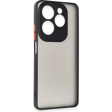 Huly  Infinix Hot 40 Pro Kılıf Montreal Silikon Kapak - Siyah Hub