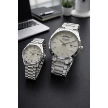 Tom Jones Çiftlere ve Sevgililere Özel 3 Atm 2 Yıl Garantili Bay ve Bayan Çift Saati CF.TJ.M003