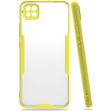 Huly  Xiaomi Redmi 9c Kılıf Platin Silikon - Sarı Hub