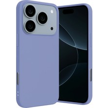 Huly  Apple iPhone 17 Pro Max Nano Içi Kadife Silikon - Lila Hub
