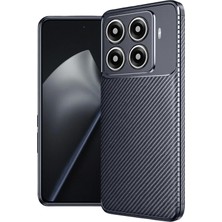 Huly  Xiaomi Mi 15T Pro Auto Focus Karbon Kapak - Lacivert Hub