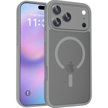 Huly  Apple iPhone 17 Pro Jota Magsafe Kapak - Titan Gri Hub