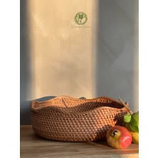 PremiumPort El Yapımı Rattan Sepet, Şık ve Doğal Dekoratif Saklama Çözümü