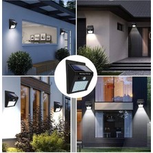 Woogitech Tekno Güneş Enerjili Sensörlü Duvar Lambası Bahçe Lamba Suya Dayanıklı Bahçe Aydınlatma Uy