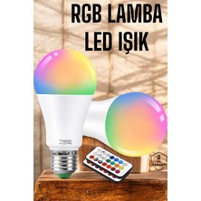 Woogitech Tekno Rgb LED Lamba LED Işık Ampul Renk Değiştirebilen 100 Watt Uygun