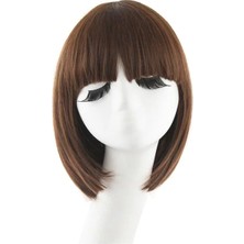 Alfa Life Marketing Kahverengi Küt Peruk Saç