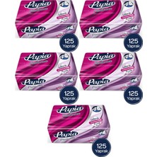 Papia Platinum Pratik Mendil 125 Yaprak (4 Katlı) 625 Yaprak (5PK*125)