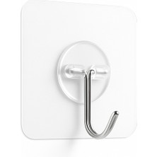 PremiumPort 10'lu Çok Amaçlı Güçlü Şeffaf Duvar Askısı Seti