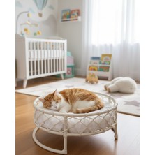 Feyza Design El Örgüsü Kedi ve Köpek Yatağı, Rahat ve Şık Uyku Alanı