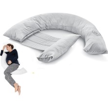 Babyjem Sırt Destekli Hamile ve Emzirme Yastığı 198 Gri