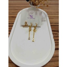 Kudretli Takılar Celik Küpe