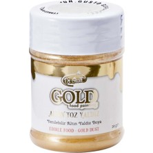 PremiumPort Altın Renkli Toz Gıda Boyası 10G, Metalik, Lezzetli ve Parlak Görünüm