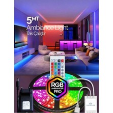 Allians 5m Rgb Şerit LED Aydınlatma, Tak Çalıştır, Kumandalı, Animasyonlu, Parti Işık