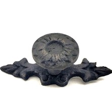 Skygo Antika Tarz Dekoratif Pirinç Çiçek Düğme - 20x53 mm, Oksit