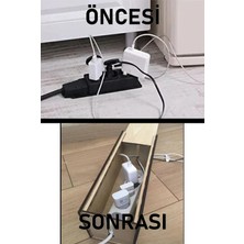 PremiumPort Priz Saklama Kutusu, Organizer, 40X11X14, Priz Düzeni ve Koruma