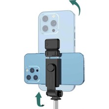 Woogitech Tekno Tripod Selfie Çubuğu Bluetooth Kumandalı Kablosuz LED Işıklı Uygun