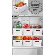Mutfak Köşesi Freshbox 6 Adet Dolap Içi Düzenleyici Sepet Dekoratif Saklama Kutusu Banyo ve Mutfak Organizeri
