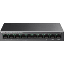 Verto Tp-Lınk LS110P, Green Tech, 10 Port, Meggabit, 8 Port Poe+ 96W, Metal Kasa, Yönetilemez, Masaüstü Switch
